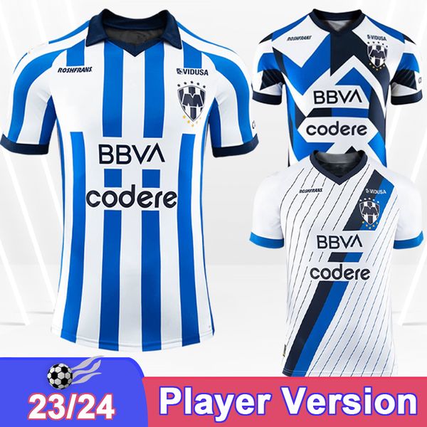 23 24 Monterrey Mens Player версия футбольные майки Arteaga Govea Canales H. Moreno Home Away 3 -я футбольная рубашка с коротким рукавом Aldult Uniforms