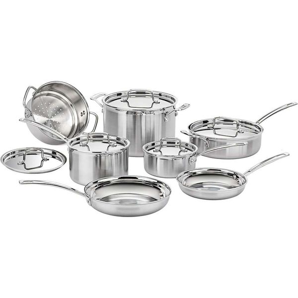 Atualize sua cozinha com o conjunto de utensílios de cozinha de 12 peças do Multiclad Pro de três camadas MCP -12N - utensílios profissionais de qualidade para cada refeição