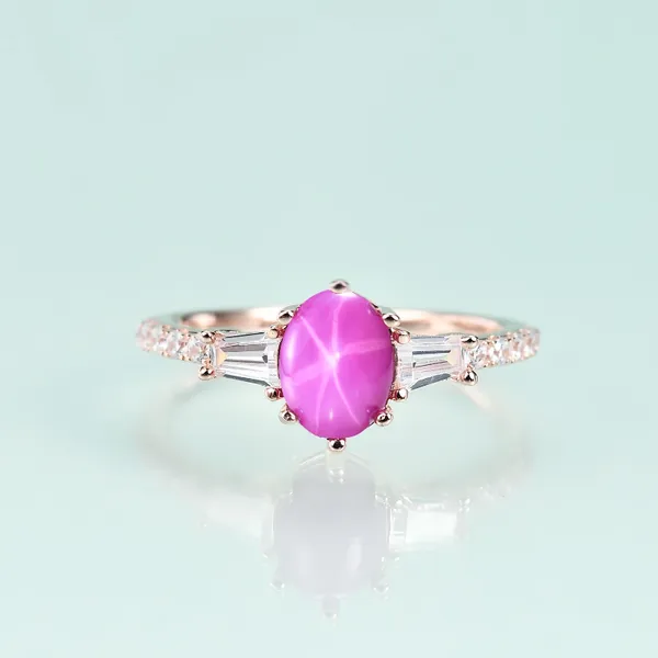 Clusterringe Gems Schönheit Gemstone Setting Luxus Fine Schmuck Set Ring Real 925 Sterling Silber 14K Gold gefüllt für Frauen Bohemian