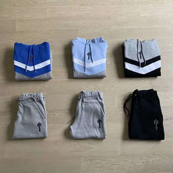 2024 tute da uomo Luxry Brand London Track Tracksuit tracce di oversize con cappuccio ricamato Chandal Trapsta Felpa con cappuccio