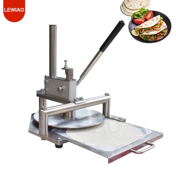 Handelswerter 25 cm 30 cm Manual Cake Flatter Flat Pressing Machine Hand Pita Bread Teig -Ausrüstung Pizza -Teig -Abflachung Werkzeug