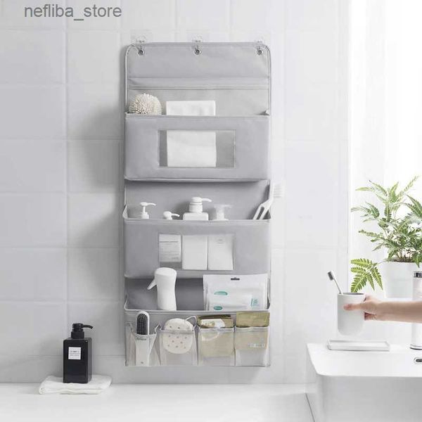 Kosmetikbeutel Hanging Organizer für Kosmetik Unterwäsche Wandlagertasche Tür Schrank Badezimmer L410