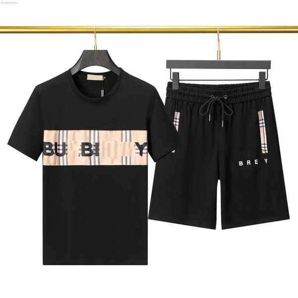 2024 maglietta da maschi da maschi da uomo a manica corta camicia a manica corta maschile Chenille Sports Black Cotton London Street Shorts Shorts Set Shirts M-3XL