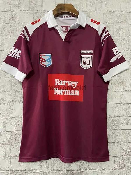 2024 Harvey Norman Qld Maroons Herren Jersey Rugby Training Singlet Short Shirt benutzerdefinierte Name und Nummerngröße S-5xl FW24