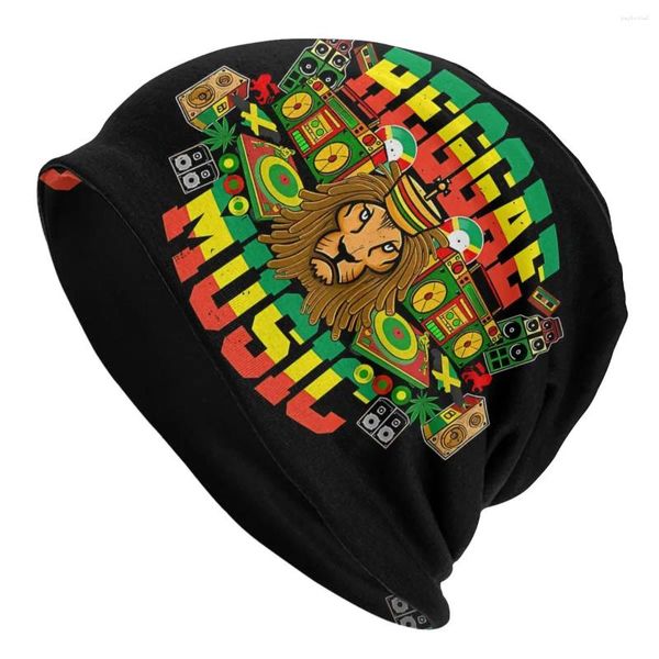 Boinas jamaicanas Rasta leão Skullies Feianos Caps Judah Sound System Dub Dancehall Hat Hat Sport Sport Sport Bonnet Hats For Men Mulheres