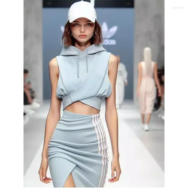 Vestidos de trabalho A figura em forma de pêra usa estilo frio de alta qualidade de alta primavera, traje de dopamina de vela da primavera, conjunto coreano