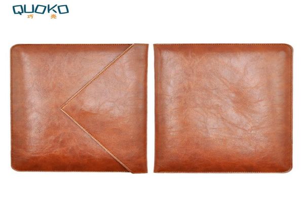Laptop Bag Case Microfiber Leather Sleeve para MacBook Pro retina Air 12 13 15 16 Estilo de envelope de bolso duplo 2011022141096
