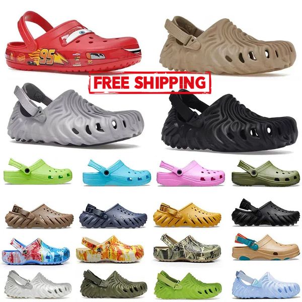 2024 kostenloser Versand Clog Designer Sandalen Männer Frauen Kinder rutschende Hausschuhe Strand flach klassisch klassisches weiß schwarz blau grün rosa rot im Freien wasserdichte Schuhe Größe 35-46