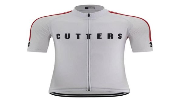 2020 Nuovo retrò con maglia ciclistica uomo manica corta Summer White Bike Shirt Cycling Cycling tessuto in tessuto in maglia traspirante MTB Jersey CUS2196117