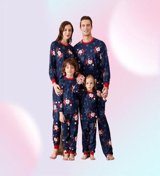 Novo design Papai Noel Pijamas Combinando Família Pijama de Natal meninos meninos do sono Crianças pijamas Pais de roupas de sono Pyjam4608831