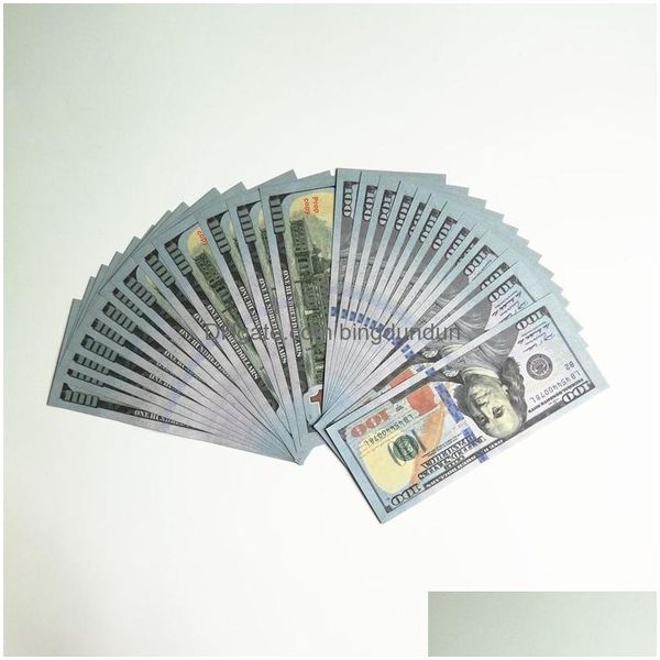 Outros suprimentos de festa festiva 3Pack Fake Money NOTA 5 10 20 50 100 200 200 US EUROS REALISTA BRAY BAR APS CURRENCY FILME