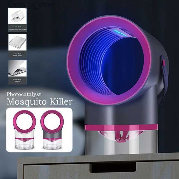 Mosquito Killer Lamps Killer LED Light USB Ladegerät Trap Muggen Insekt Elektrische Mücke Mückenschutzmittel im Freien YQ240417