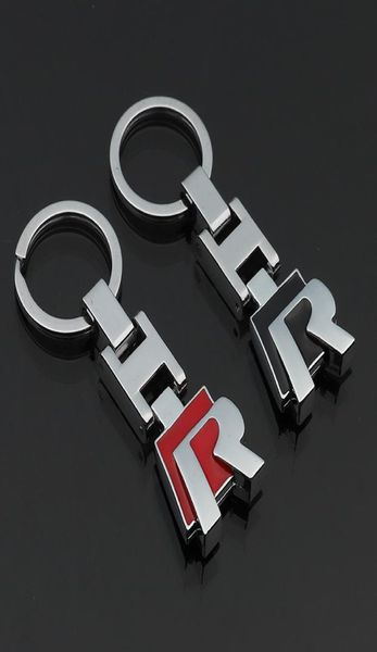 3D -Metallschlüsselketten -Car R -Logo -Schlüsselkette für VW Polo Golf Passat CC R32 R36 Keyring8148391