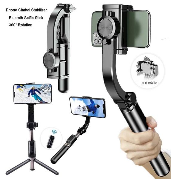 3 in 1 Telefono stabilizzatore gimbal a rotazione a 360 ° bilanciatore automatico Tripode Tripode Tripode per tiktok vlog youtuber live vi3122670