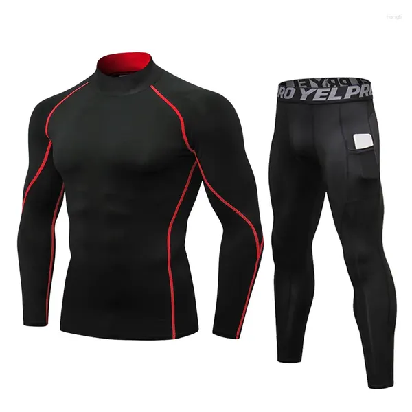 Roupa térmica masculina Conjuntos de inverno Rápido Thermo Long Johns Compaccion Fitness Clothing masculino