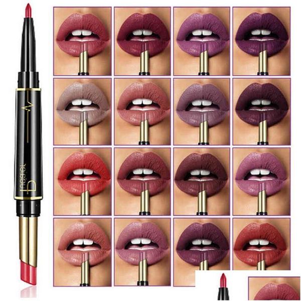 Lápis de lábios da marca Pudaier Matte batom cor cosméticos wate prova de longa duração Lips Red Lips Drop Drop Delt Health Beauty Dh8jt