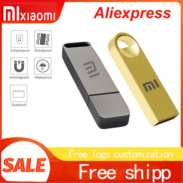 Kartlar Xiaomi USB Stick Pendrive Hız Hız Bellek Çubuğu 512GB 1TB 2TB USB 2.0 Flash Drive Süper Mini Kalem Sürücü 2024 Yeni