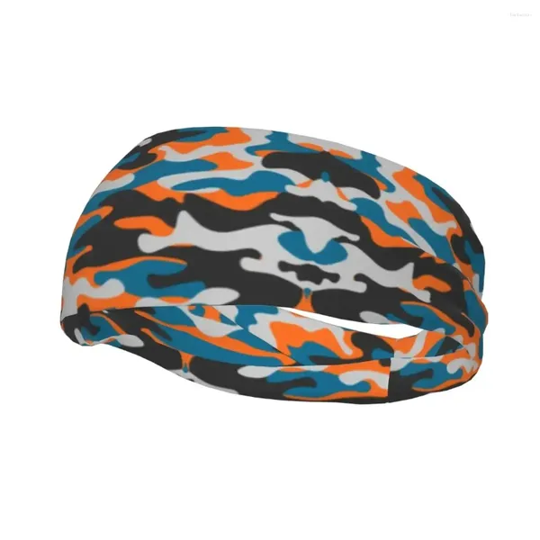 Boinas personalizadas coloridas de camuflagem militar colorida de camuflagem esportiva para homens para homens homens elástico wicking ginish sweatband de ginástica