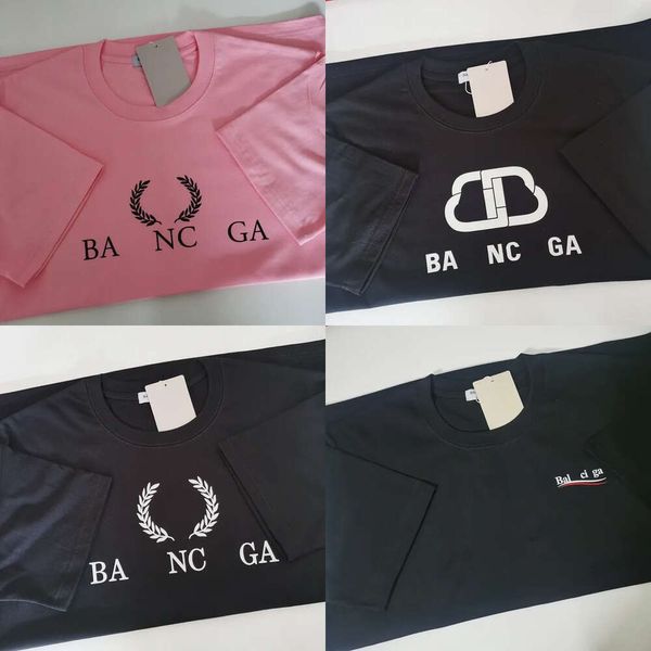 Camiseta de verão da marca francesa Paris B impressão em casa Roupas de moda mans feminina letra designer onda gráfica xxl 3xl algodão roupas de qualidade camisetas de manga curta ees