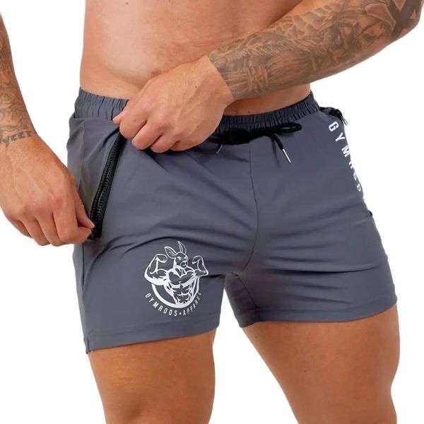 Pantaloncini sportivi che gestiscono uomini estivi palestra fitness bodybuilding rapido bermuda maschio pantaloni da spiaggia da bagno bauli jogging addestra