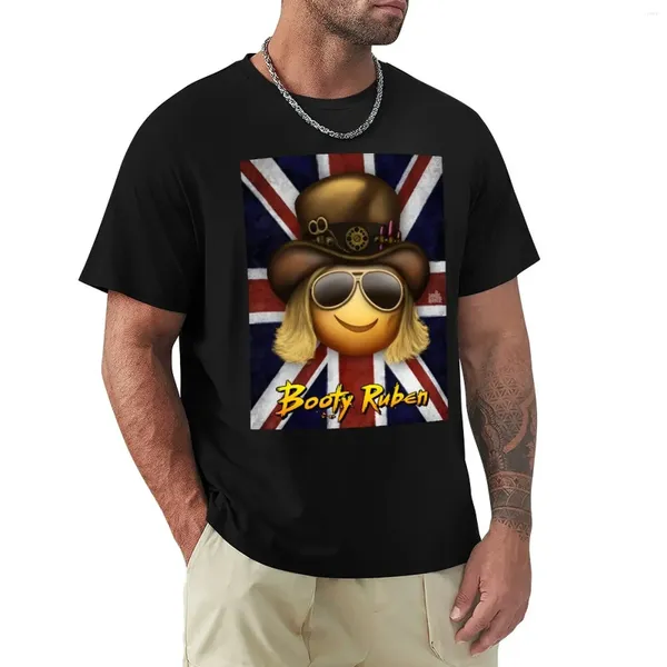 Erkek Polos Booji - Union Jack (Portre) T -Shirt Kısa Kollu Tee Blanks Tasarımcı T Shirt Erkekler