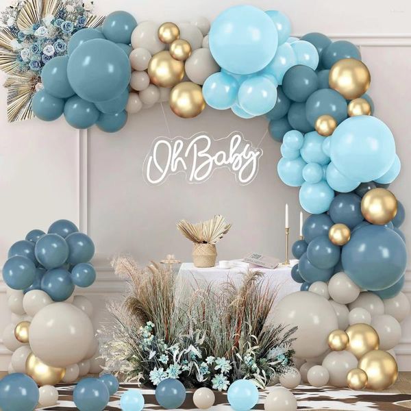 Decorazione per feste blu palloncini bianchi ghirlanda kit arco di ghirlanda metallico decorazioni per matrimoni decorazioni di buon compleanno decorazioni baby shower glogos