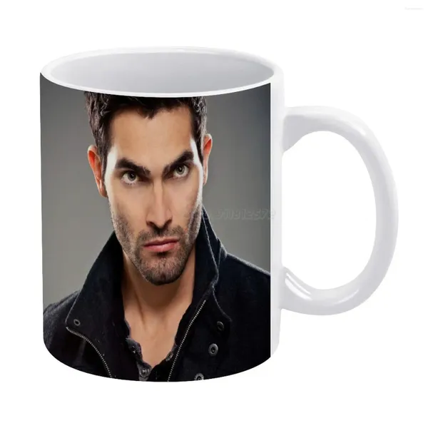 Tassen Tyler Hoechlin Teen Wolf White Becher Custom bedrucktes lustiges Tee Tasse Geschenk Personalisierter Kaffee mm