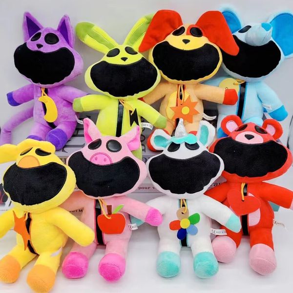 Cat Nap Plush 25cm Figura anime Figura Bobby's Game 3 Poppy Playtime Sleepy Cat Toy Smiling Plush Animale Plusletta giocattolo per bambini Toy's Funny Pimbole Animali Polcati Plush