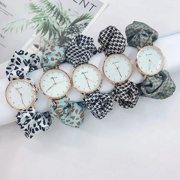 Orologi da polso femminile da donna scarf band festa orologio casual nastro streamer quarzo relogio femminino montre femme