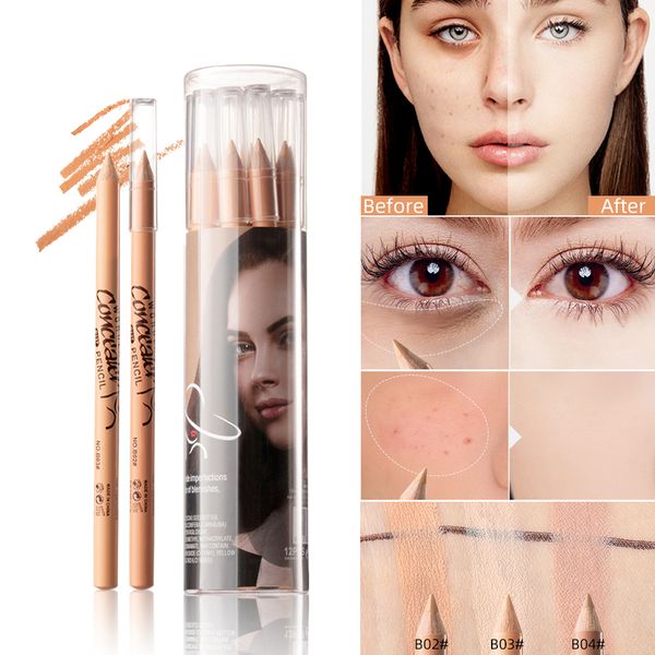 12pcs/Set Menow Face Concealer Pencilful Cover Acne Scar Flee