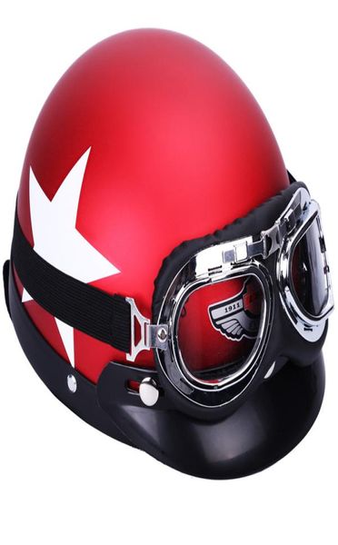 Goggles per caschi motociclisti 5459 cm di sicurezza protettiva caschi di motocross con bicchieri in bicicletta Half Elmet Open Face Helmet 4208966
