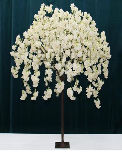 Neue künstliche Blumenkirschblütenwunsches Baum Weihnachtsdekoration Hochzeitstisch Mittelstück El Store Home Display Cherry Tree1438800