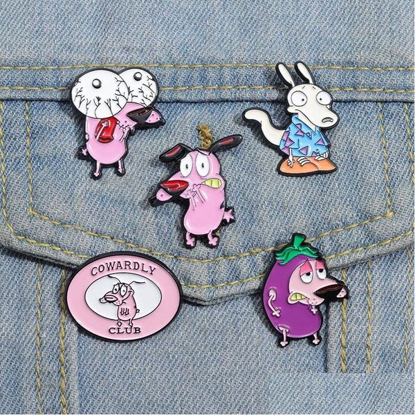 Cartoon Accessoires Hund Emaille Pins Custom Big Eyes Animal Broschen Revers Abzeichen S Schmuck Geschenk für Fans Kinder Freunde Drop Lieferung Dhiq4