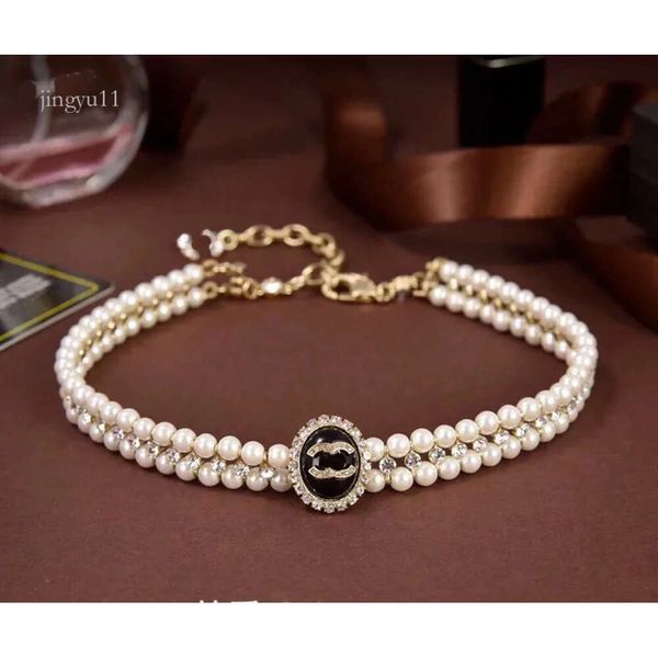 Vanclef Halskette 2024 Perle Anhänger Choker Halskette Designer Schmuck Langkette Neckalce Classic Chain 2023 für Frauen Hochwertiges Gold