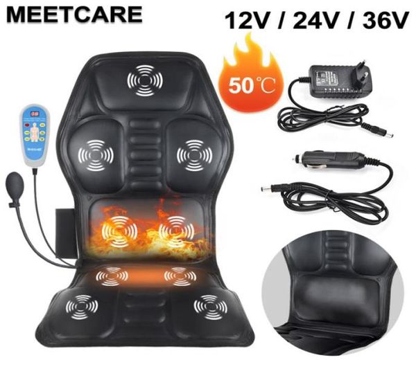 122436 V sedile elettriche Massaggio Cuscolo a casa Massaggio a casa Massaggio cervicale posteriore Gambe Gambe Sedia per la casa Massager Pu Leath7773744