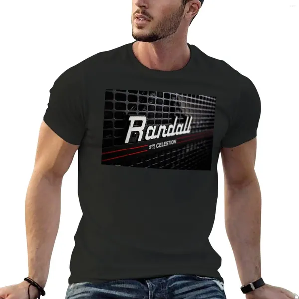 Camiseta de gabinete de gabinete masculino Randall Guitar 4x12 Roupos fofos e tamanhos de exercícios para homens camisas de treino