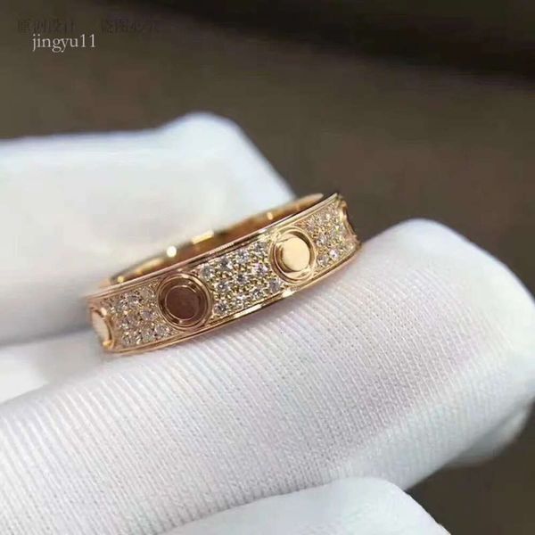 Vanclef Colarf Starry Ring Rings Rings Ring Ring Designer para feminino Titanium Steel Gold Gold Sier revestido com diamante completo para anéis de casamento gif