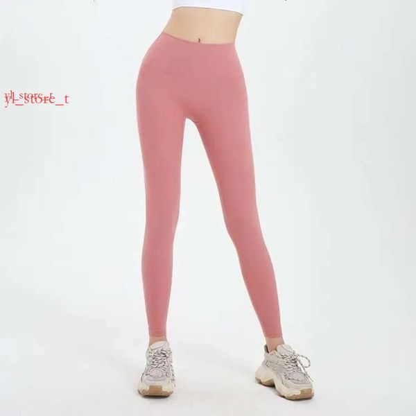 Alluu yüksek marka tozluk kadın yoga pantolon hizalanma şort kırpılmış pantolon konforu egzersiz fitness giyiyor kızlar Tozluk spor salonu ince fit hizalı pantolon 9864 82