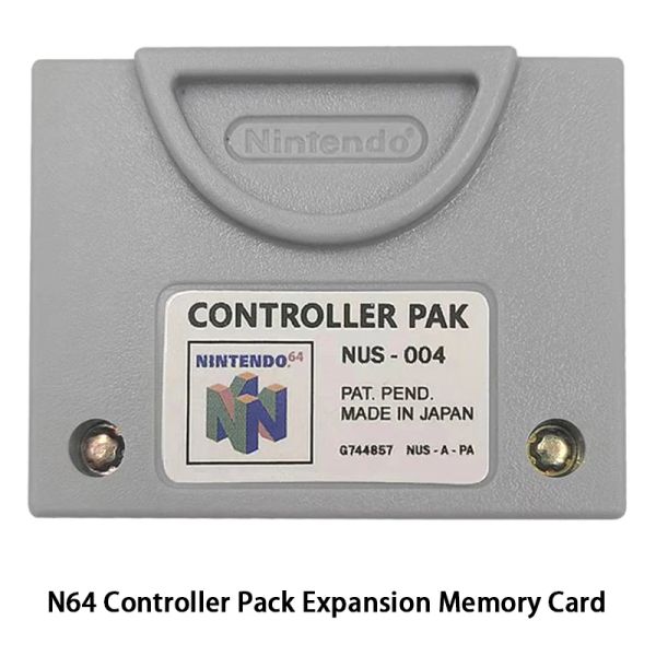 Cartões de memória de expansão de pacote cartucho para controlador n64 pak (nus004) substituição salvar seu progresso do jogo n64