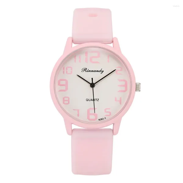 Relógios de punho Moda Mulheres Silicone Quartz Assista Ladies Clock Trend Students White Jelly Rates Gifts For Girls Relogio