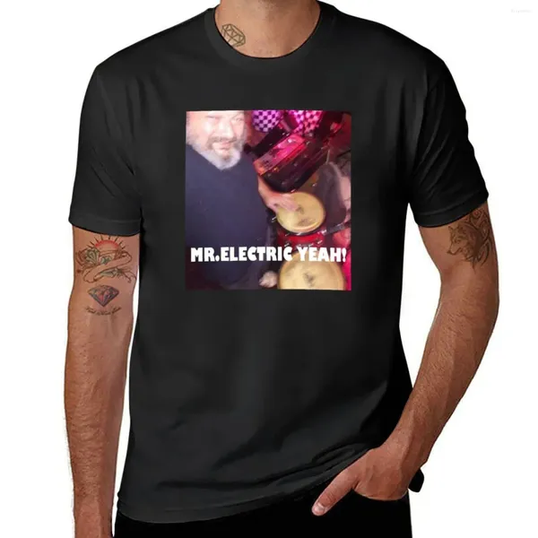 Tops cerebbe da uomo Mr Electric Yea T-shirt Shirt ad asciugatura rapida ragazzi magliette bianche magliette per gli uomini