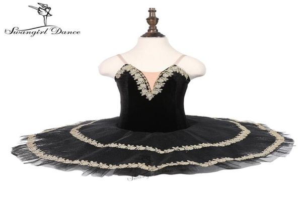 Crianças do lago de cisne preto tutu figurino de figurin ballerina feminino costume de balé dança tutu 180857161126