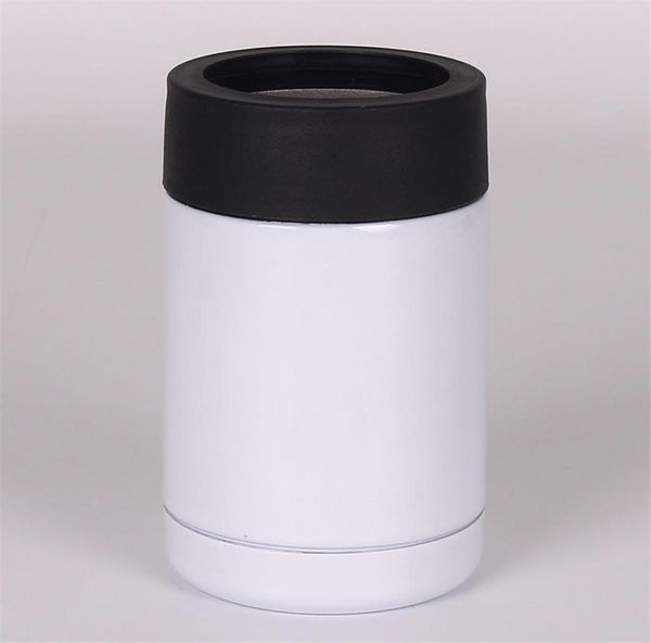 12oz Sublimation Tumbler kann kühler Koozie -Isolator Dublwall Edelstahl Vakuum -Bierhalter für Standard 330 ml Cola -Dosen Ke8270146