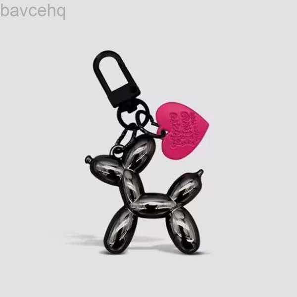 Tornari per lavera dei movimenti per cani Modelli di portachiavi per ragazze Sweet Ins Balloon Dog Teleful Tele Key Accessori per la fibbia per ciondoli giocattoli a ciondolo Nuovo D240417