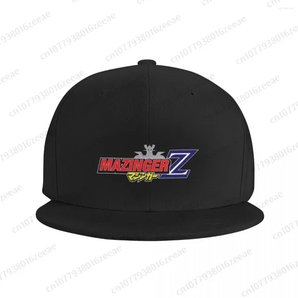 Бал -шапки мазингер Z логотип робот UFO Hip Hop Baseball Модная открытая шляпа бег для взрослых мужчин. Женщины плоские шляпы