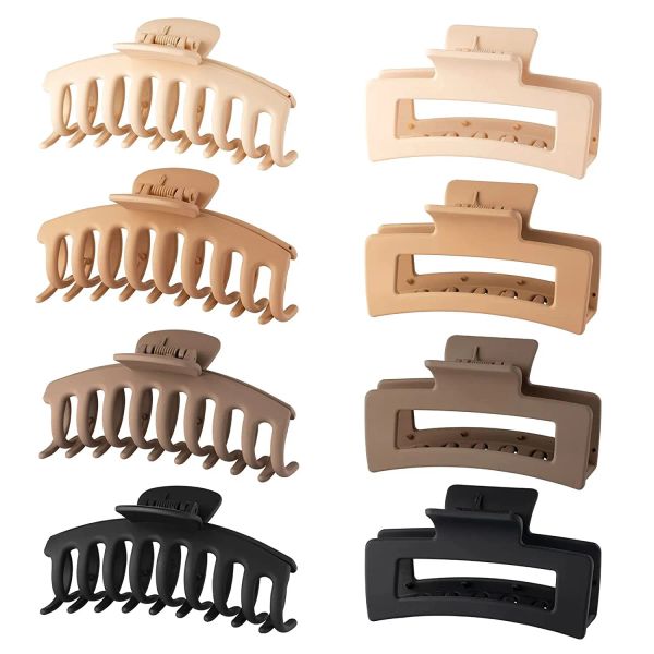 Barrettes Haarklauenklammern 4 Zoll Nonslip Large Krabben Haarnadeln für Frauen dünne Haarzubehör Barrette Girls Geschenke Ein Geschenk der Liebe für Ihren FA