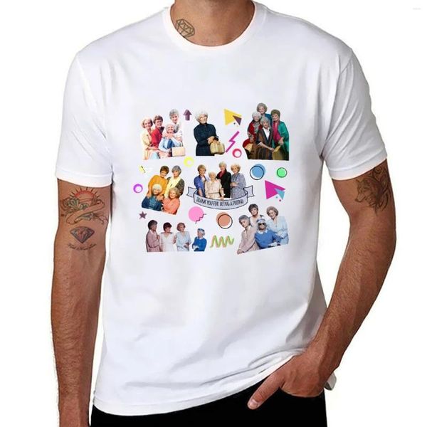 Herren Polos The Golden Girls T-Shirt Shirts Grafik Tees Grafik Männer Workout-Shirt