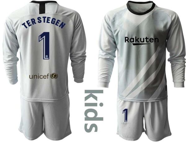 Hot 2019 2020 Juventude Ter Stegen Jerseys Kit Kit Kit Soccer