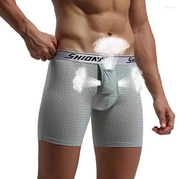 Underpants Men Boxer Morbida biancheria intima traspirante maschio mutandine solide comode cortometraggi Homme per nero grigio 5xl W2