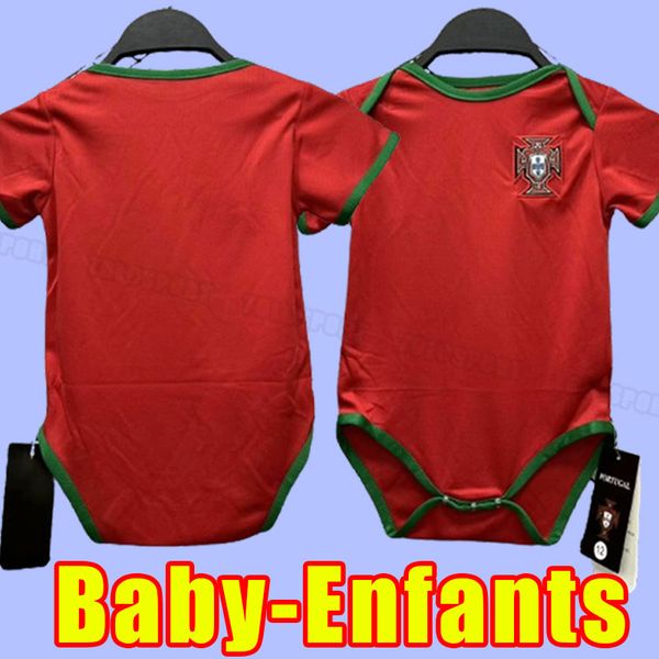 Baby 24 25 Joao Felix Soccer Jerseys Ruben Neves Bruno Ronaldo Fernandes 2024 Camisa de futebol Kit Kit Diogo J. Otavio Portuguusa 2025 Enfants Child